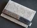 Visitenkartenetui aus Filz, Modell "Squares"