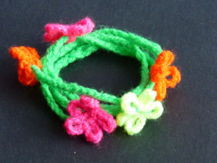 You are currently viewing Wickelarmband, Modell “NEON-flowers”