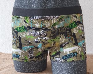 Retro-Herrenslip, Modell „Graffiti“