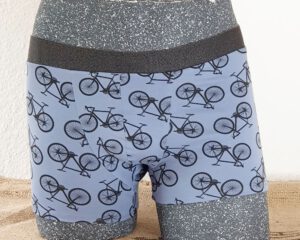 Retro-Herrenslip, Modell “Bicycles on Blue”