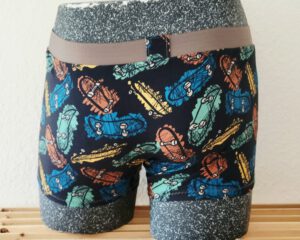 Retro-Herrenslip, Modell „Skateboard“