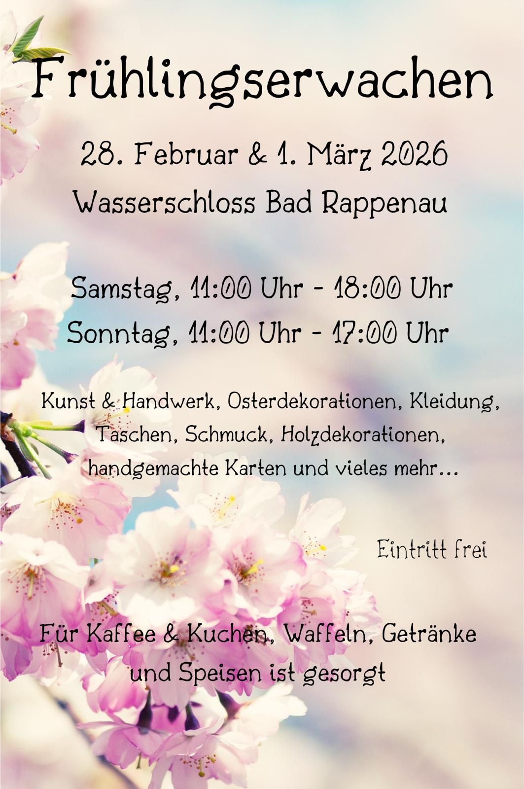 Du betrachtest gerade Frühlingserwachen im Wasserschloss Bad Rappenau