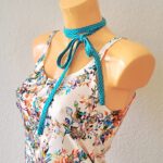 Hemdchen-Set aus Baumwolljersey in Cremeweiss mit Blüten