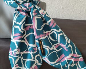 Schaltuch „Türkis-Grün gemustert“