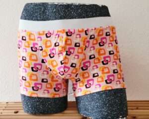 Retro-Herrenslip, Modell „Retromuster Rosa“