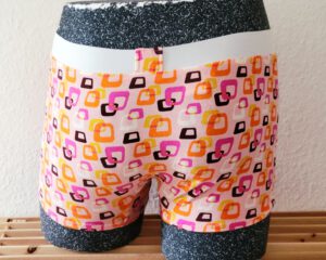 Retro-Herrenslip, Modell „Retromuster Rosa“