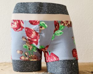 Retro-Herrenslip, Modell „Big Roses“
