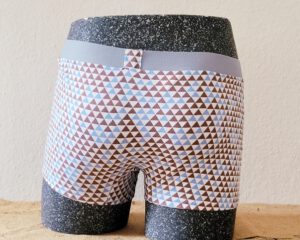 Retro-Herrenslip, Modell „Triangles on White“