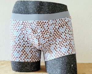 Retro-Herrenslip, Modell „Triangles on White“