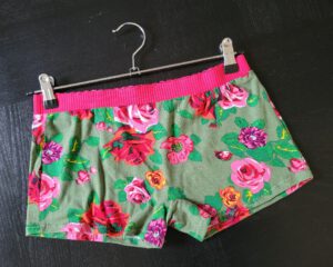 Boxershorts Ladies „Big Roses on Moss“