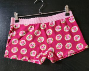 Boxershorts Ladies „Sweet roses on deep Magnolia“